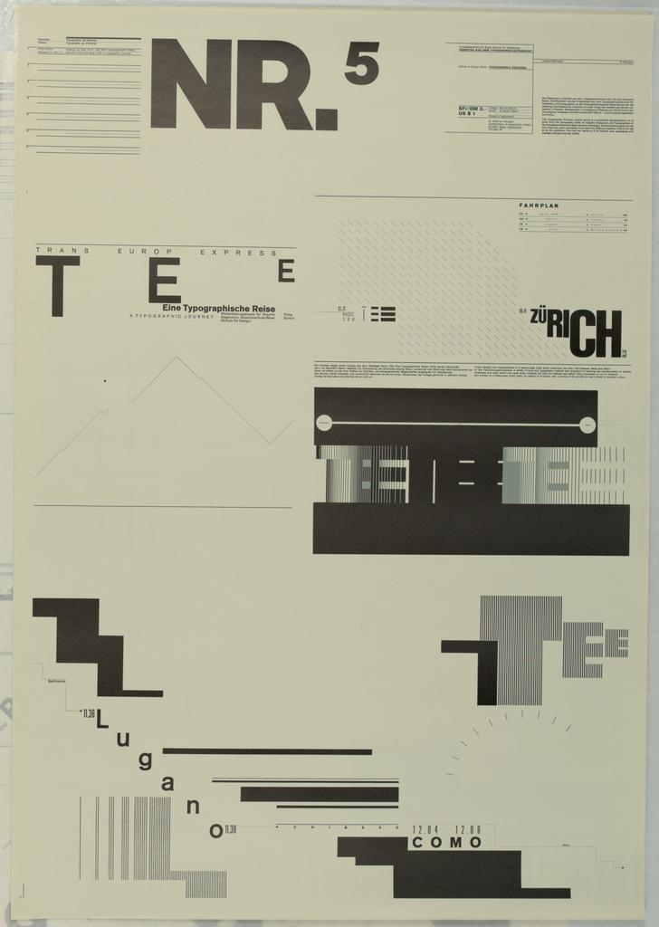 NR.5-Typographic Process, Typographis als < Malerei> [Typography as <Painting>], from the School of Design, Basel