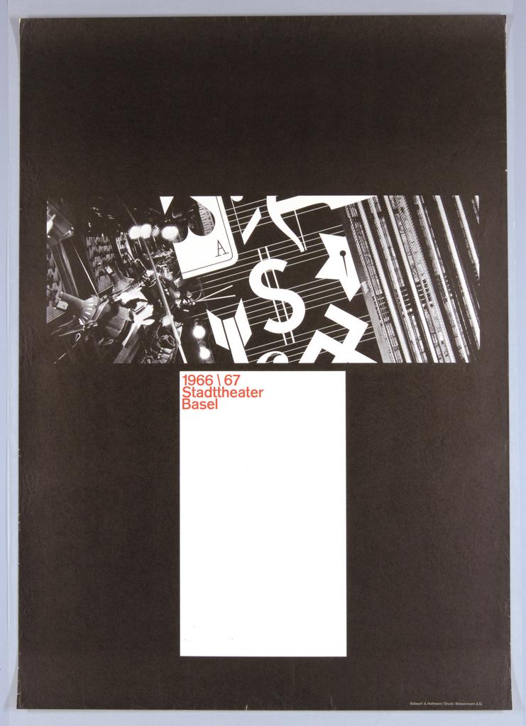 1966/67 Stadttheater Basel [Poster for the 1966-67 season of the City Theater, Basel]