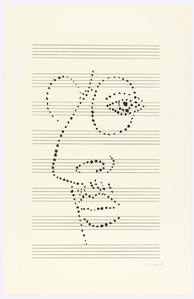 Profile of Igor Stravinsky (After cover of Poetics of Music in the Form of Six Lessons by Igor Stravinsky, Vintage Book Edition)