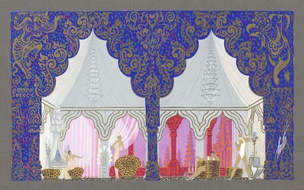 Design for a set: Room in a Chinese Palace.