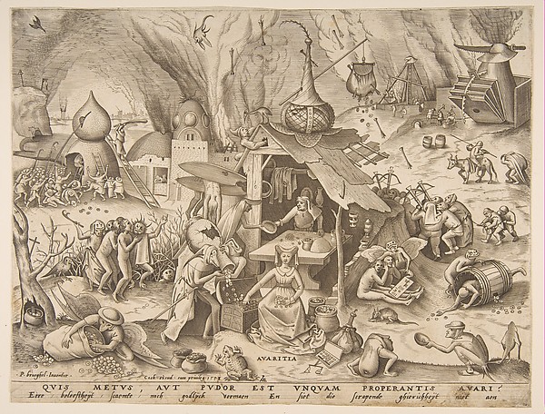 Avarice (Avaritia), from the series The Seven Deadly Sins