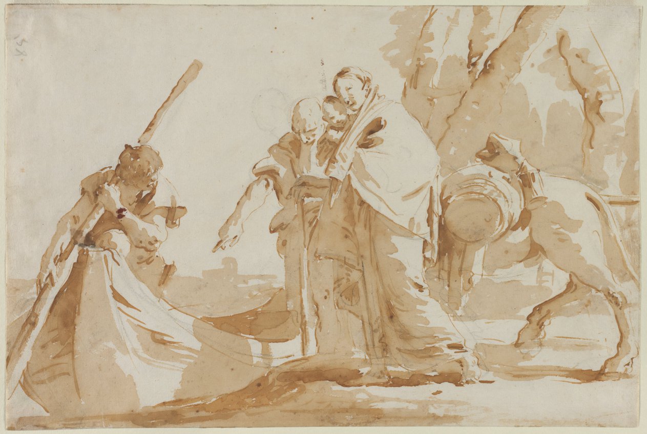 Flight into Egypt: The Embarkment of the Holy Family