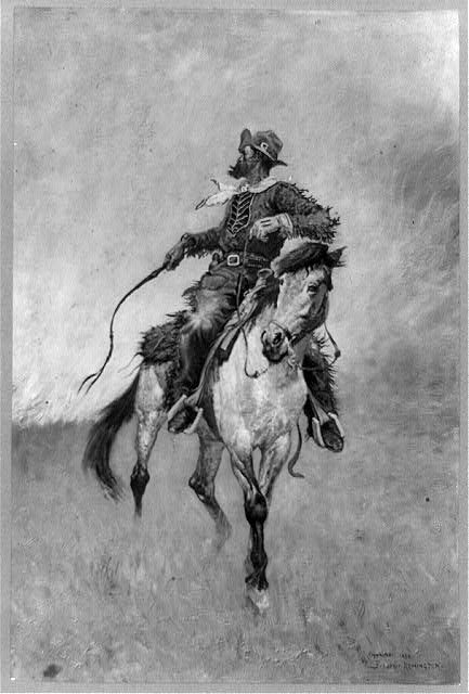 The cow boy [sic], or, Lighting the range fire
