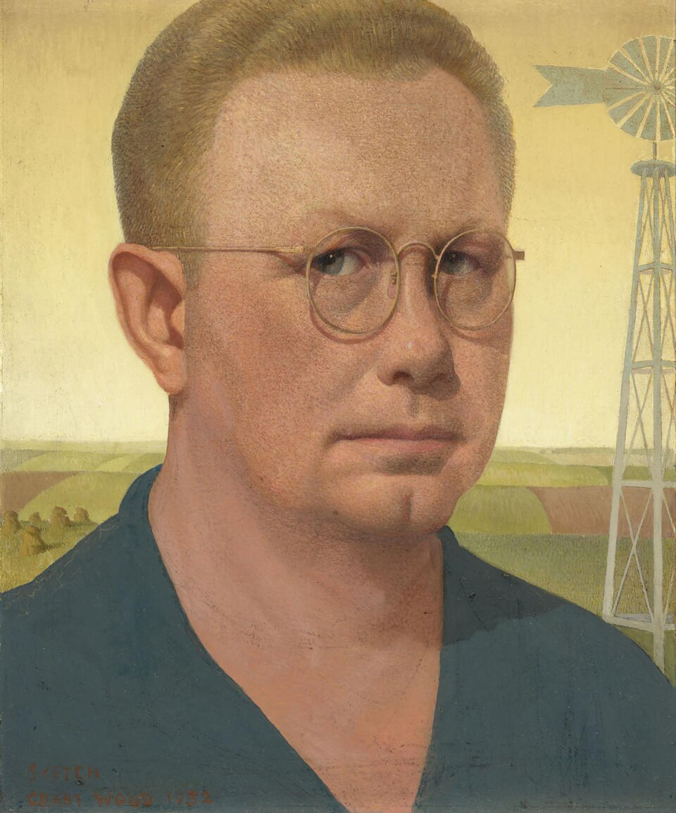 Grant Wood portrait