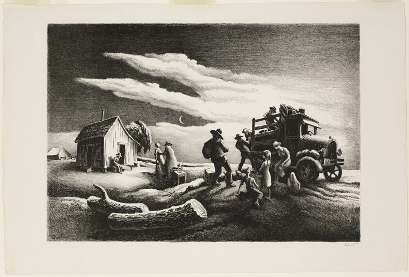 Departure of the Joads, from The Grapes of Wrath