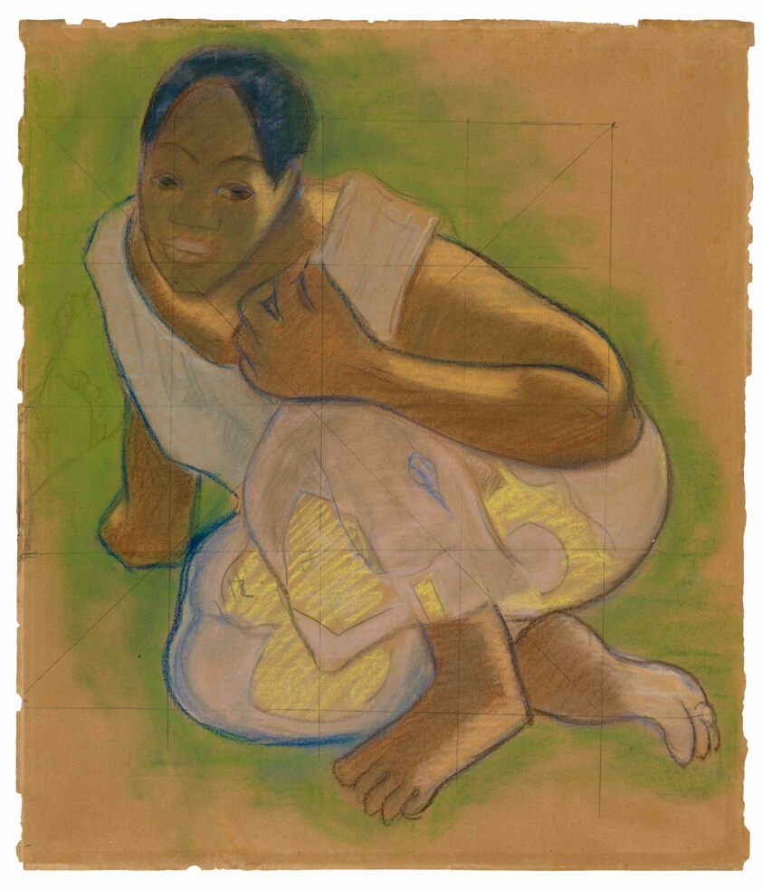 Crouching Tahitian Woman (related to the painting Nafea faa ipoipo [When Will You Marry?])